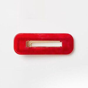 Ann Taylor Oversized Red Hair Clip